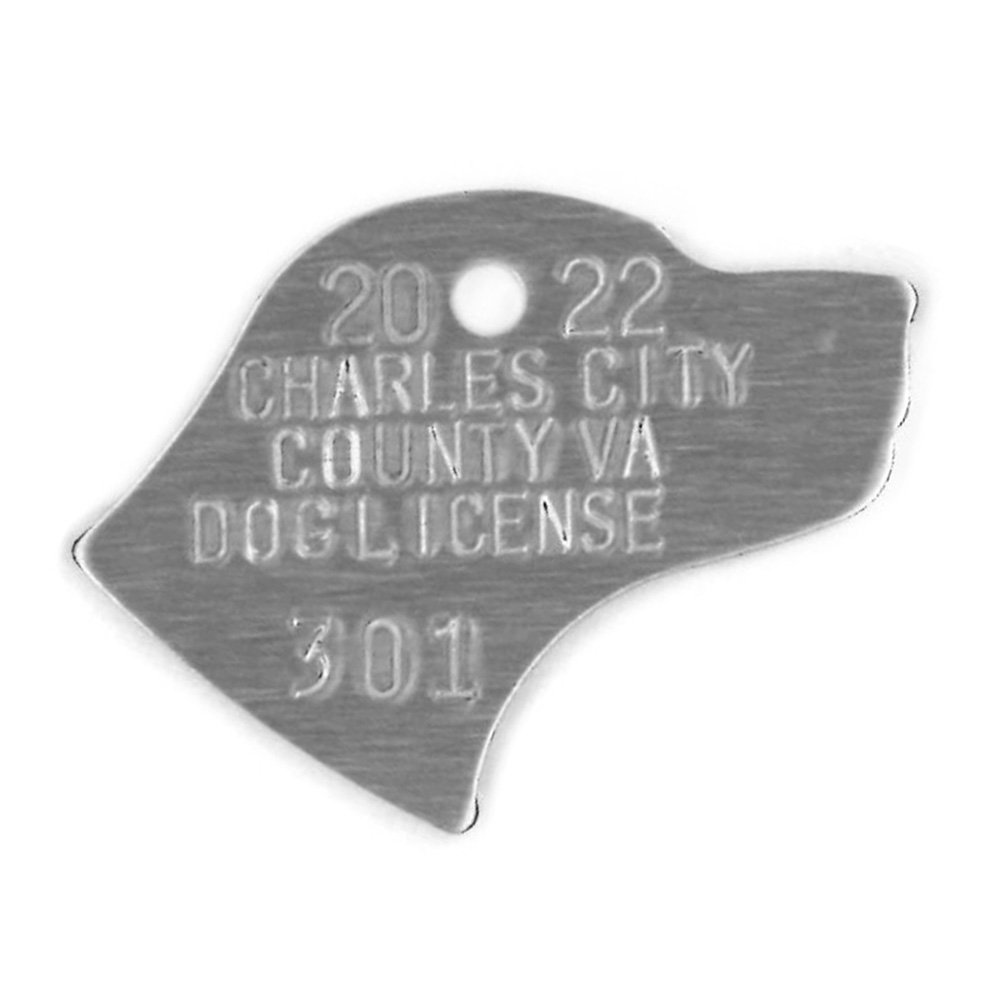 #502 Dog Head - Sets Of 100 (Plain Aluminum)
