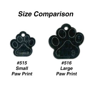 #515 Small Paw Print - Sets Of 100 (Stainless Steel)