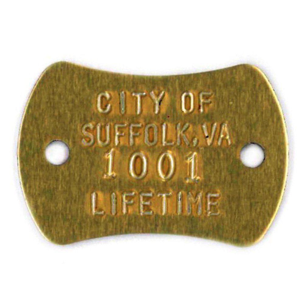 #53 Dimpled Oblong- Sets Of 100 (Brass)