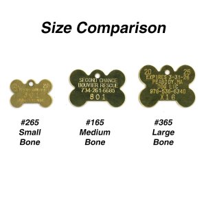 #165 Medium Bone - Sets Of 100 (Brass)