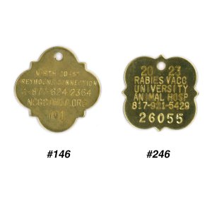 #246 Quatrefoil (4 Points/Scallops) - Sets Of 100 (Brass)