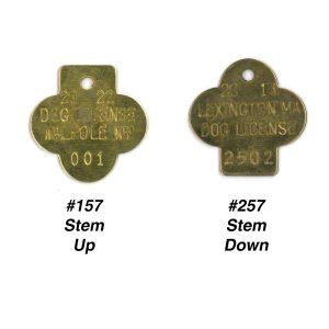 #157 Shamrock (Stem Up) - Sets Of 100 (Brass)