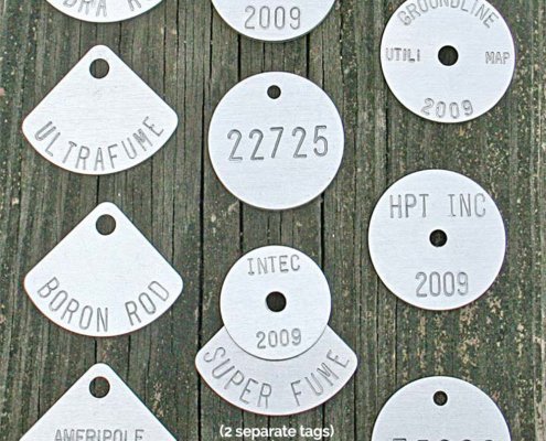 Utility pole tags example 1000x1000