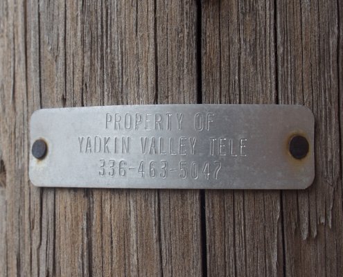 Yadkin Valley Telephone Asset Pole Tags